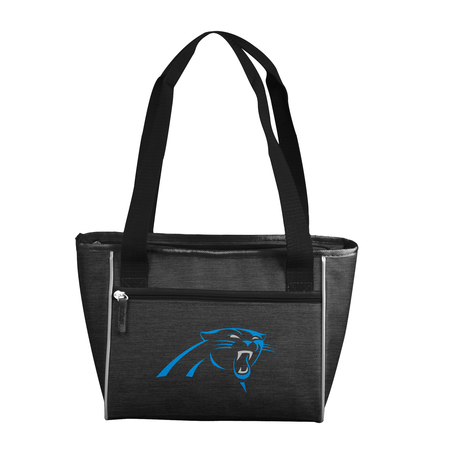 LOGO BRANDS Carolina Panthers Crosshatch 16 Can Cooler Tote 605-83-CR1